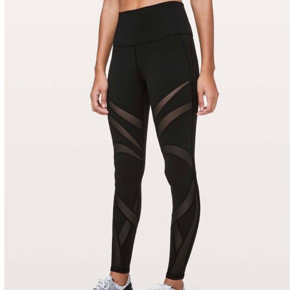 Lululemon Wunder Under High-Rise Tight 28" *Mesh Black (6) #247